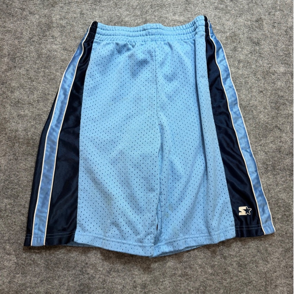 Vintage Y2K Starter Baggy Basketball Shorts Mens Small Baby Blue